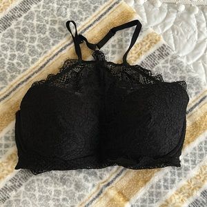 VS PINK high neck racerback lace bra top